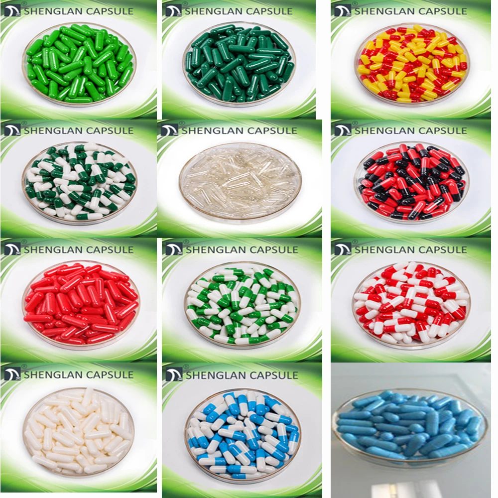 500pcs/1000pcs Empty Size 11 Color 0# Capsules, Clear Hollow Gelatin Capsules, Transparent Empty Separated Hard Gelatin Capsules