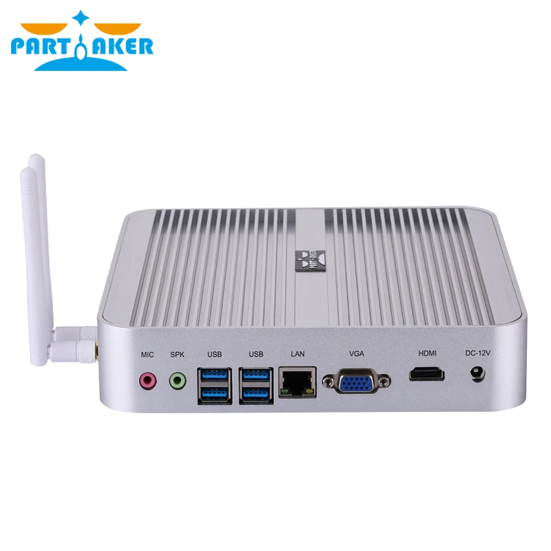 팬리스 B1 베어본 i5 미니 PC Win10 Nuc 컴퓨터 코어 i5 4200U 4K HTPC TV 박스, DHL 무료 배송