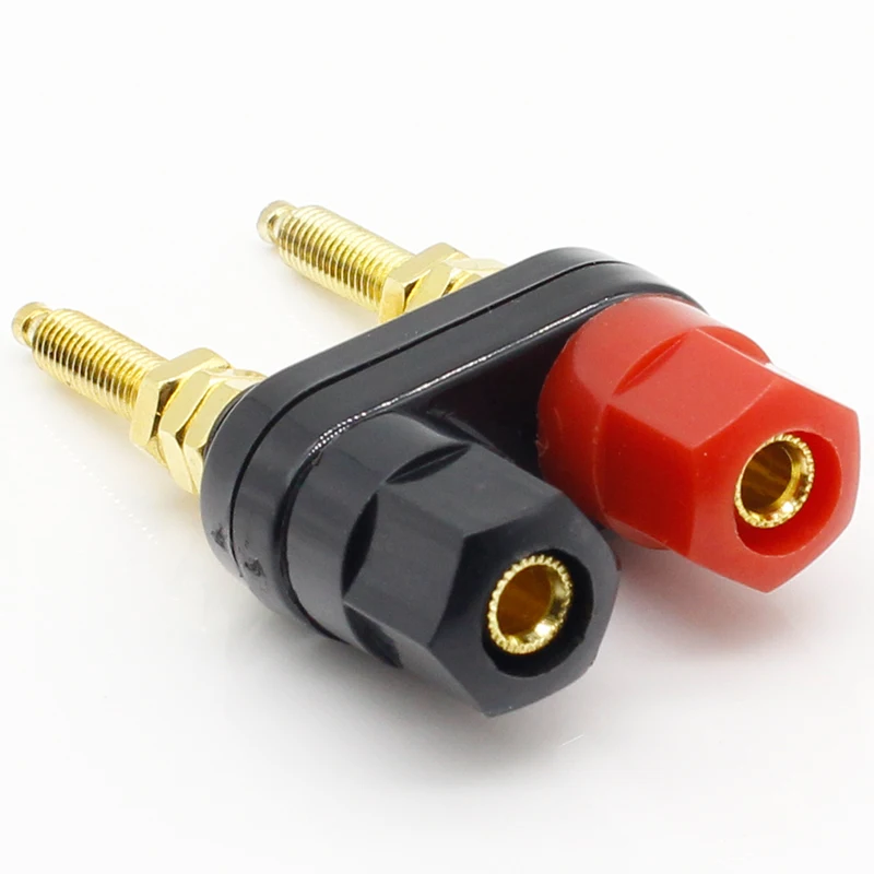 1pcs Gold Plated Banana Plug Connector Speaker Amplifier Extended Terminal Binding Post