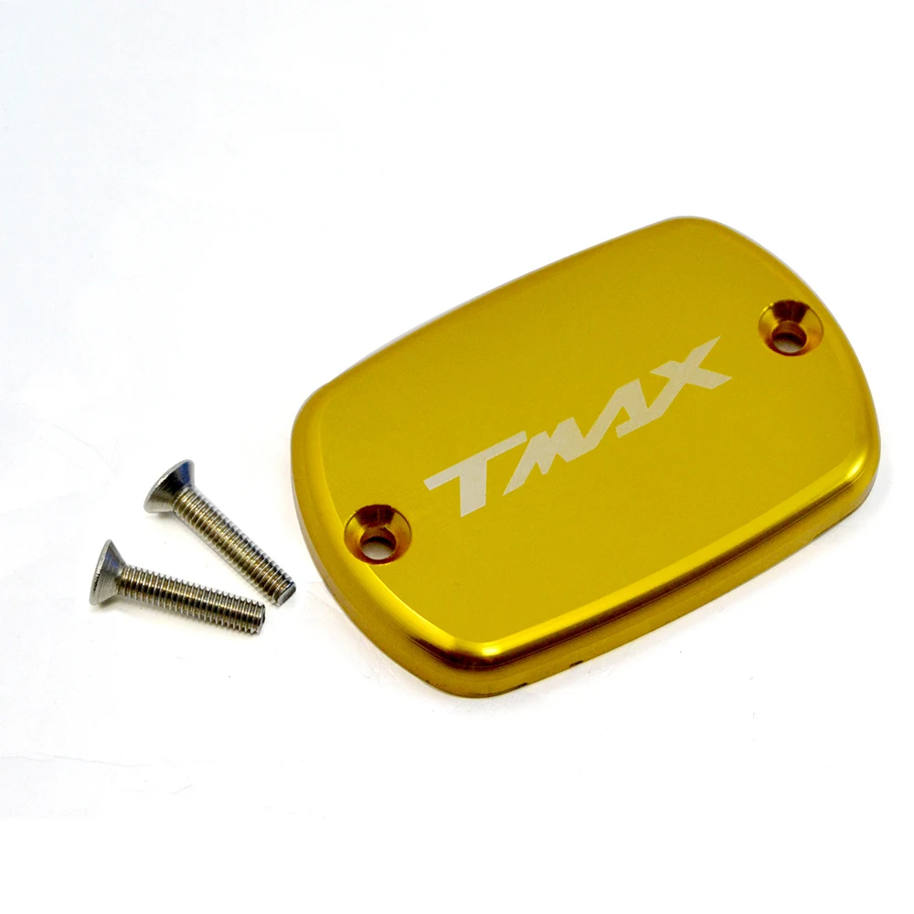 BJMOTO Motorbike Brake Fluid Tank Cap T max Motorcycle Fluid Oil Reservoir Cover For YAMAHA T-Max 500 TMax 530 Aluminum