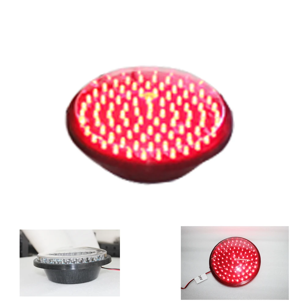 Traffic Signal Light Module 200mm Diameter 8 Inch Red Stop Sign Road Safety Light DC12 V Cheap LED Cluster