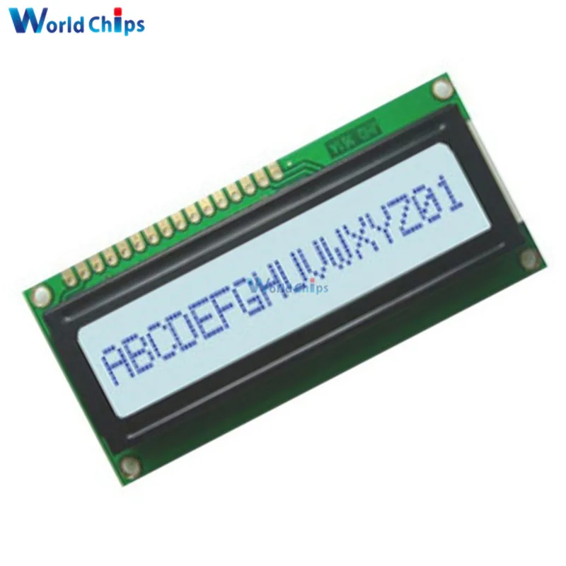 Wit Led Backlight 1601 16X1 Karakter Digitale Lcd Display Module Lcm Stn SPLC780D KS0066 5V Enkele Rij interface Board