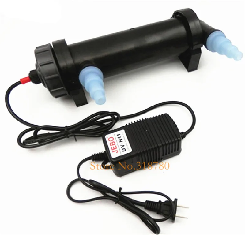 JEBO 5W-36W Aquarium Pond UV Sterilizer Lamp Water Cleaner Fish Tank Ultraviolet Filter Clarifier UV Light AC220-240V
