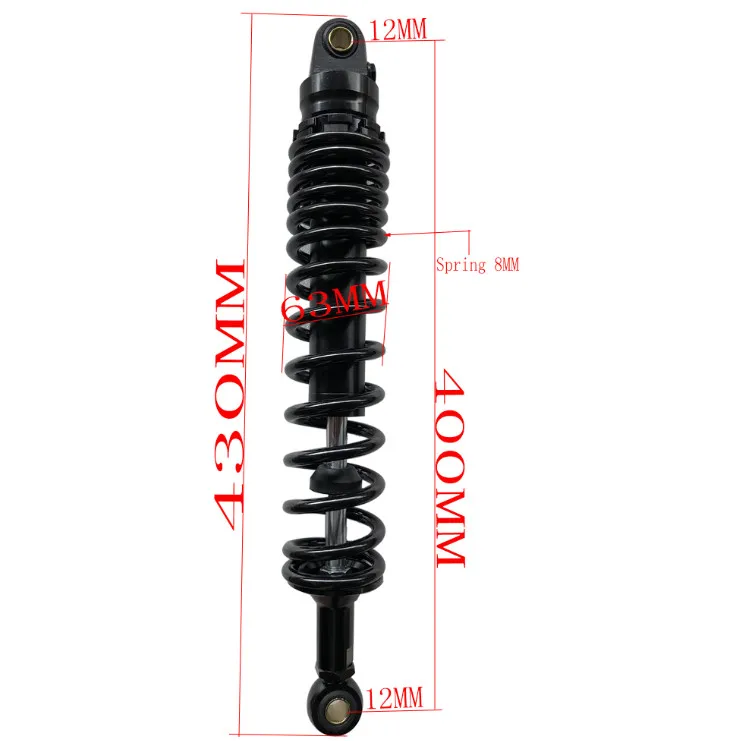 8mm Spring 400MM 410MM 420MM 430MM 440MM 450mm 480mm 500mm Motorcycle Shock Absorbers For Honda Yamaha Suzuki Kawasa