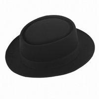 9color Unisex women men sun hat fedora Felt Pork Pie Crushable Hat BREAKING panama BB Hat Walter White Heisenberg IN STOCK 25