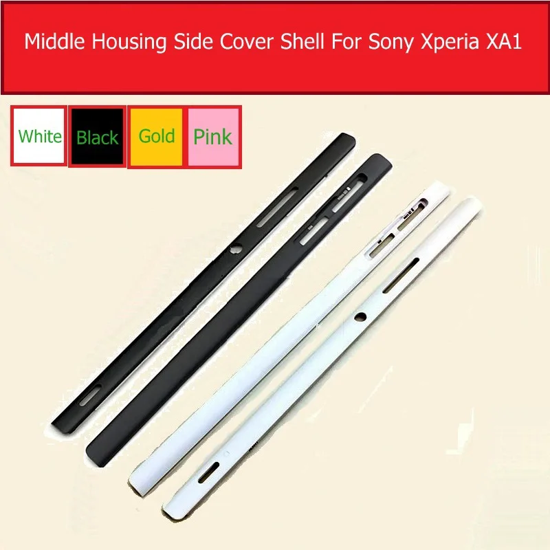 Genuine Middle Frame Bezel Housing For Sony Xperia XA1 G3121 G3123 Left/Right Side Frame Bezel Chassis Cover Shell Replacement