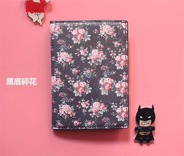 Many Flowers Ladies Travel Accessories Passport Cover PU Passport Protector With Bank ID Card Holder Case Gifts for Kids Women