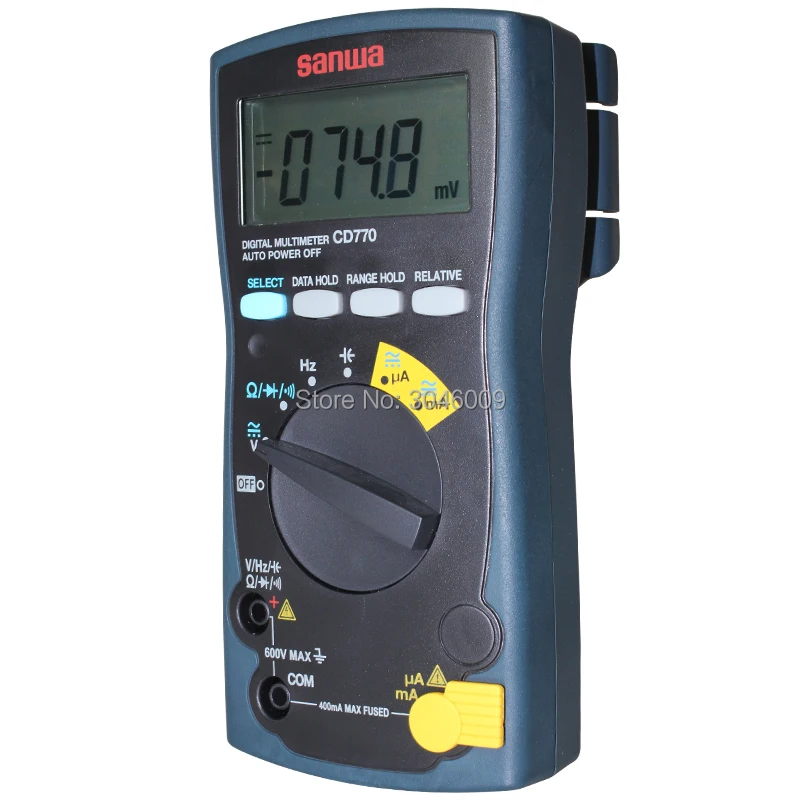 Japan sanwa CD770 Standard Digital Multimeter On-Off Beep Data Lockout Resistance / Capacitance / Frequency Measurement