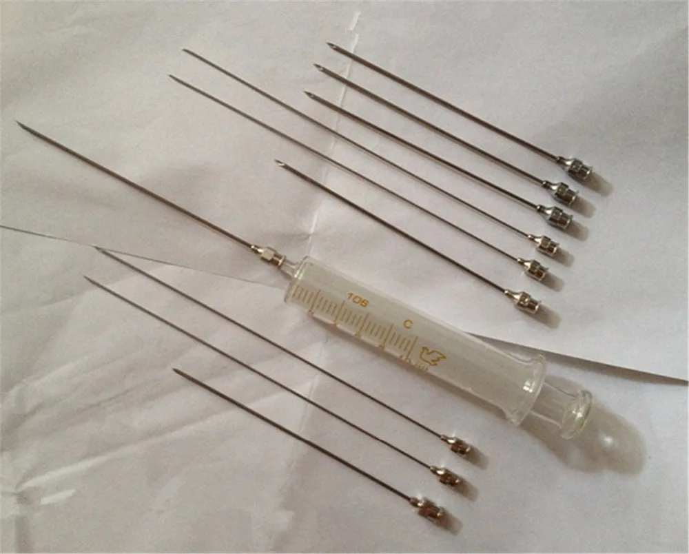 5pcs 1.8mm OD 15G 1.8x60/80/100/120/150/200/250/300mm Stainless Steel Syringe Needle Dispensing Needle Lab Sampling Needle