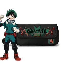 Anime My Hero Academia borsa a matita grande Cartoon Multi-function Stationery Storage Bags borse per penne in tela Make up Cosmetic Bag