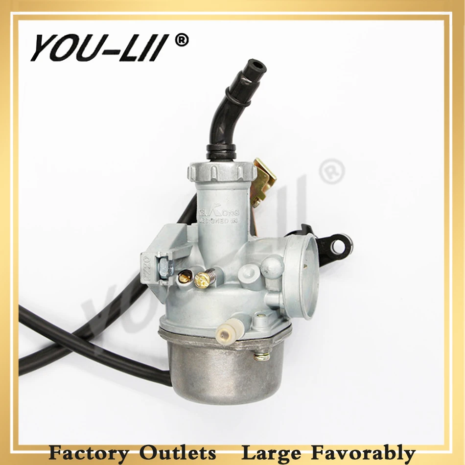 YOULII OEM Engine PZ22 22mm Carburetor & 38mm Air Filter For Keihin 125cc KAYO Apollo Bosuer xmotos Kandi dirt/pit bikes