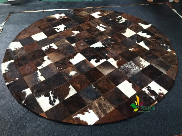 Fashionable art carpet 100% natural genuine cowhide leather used carpet cleaning equipment for sale