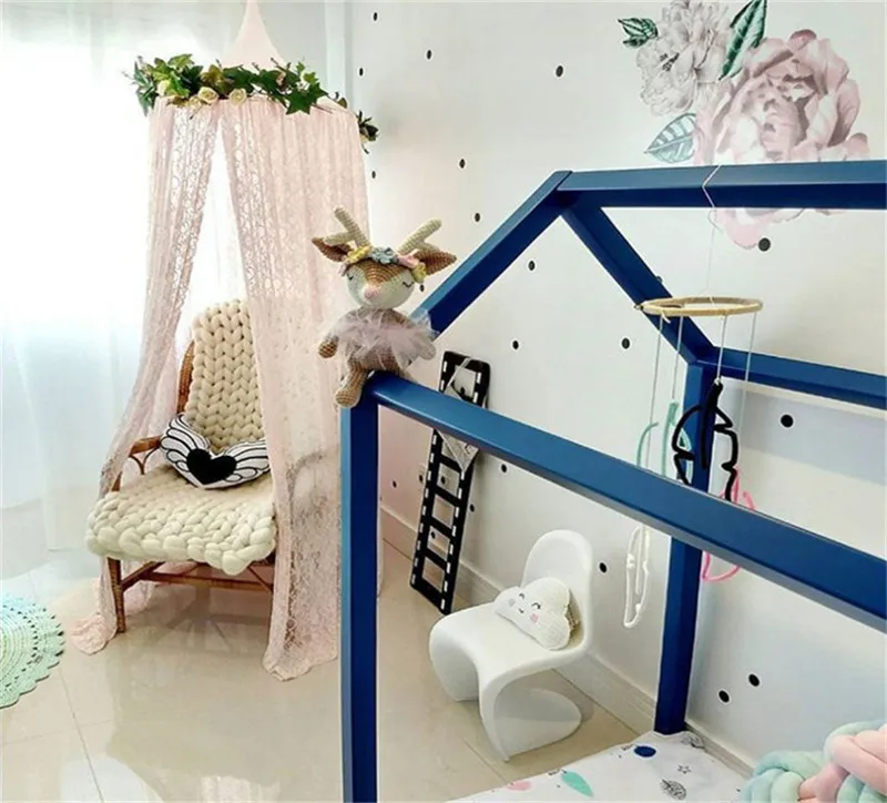 Nordic Kids Room Decor Wall Fantasy Hanging Mantle Nets Tents Kids Bedroom Decorations Photography Props Best Christmas Gifts