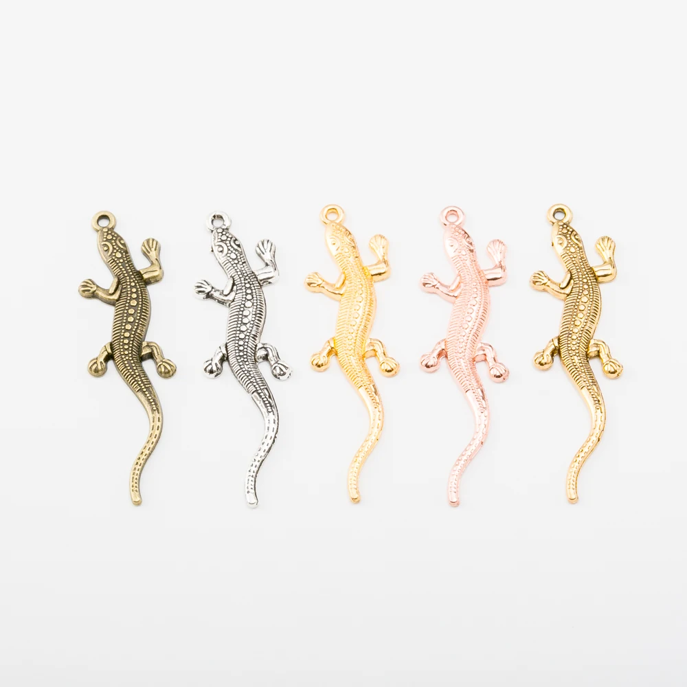 

14pcs lizard Vintage zinc alloy metal pendant charms for diy jewelry making 3364
