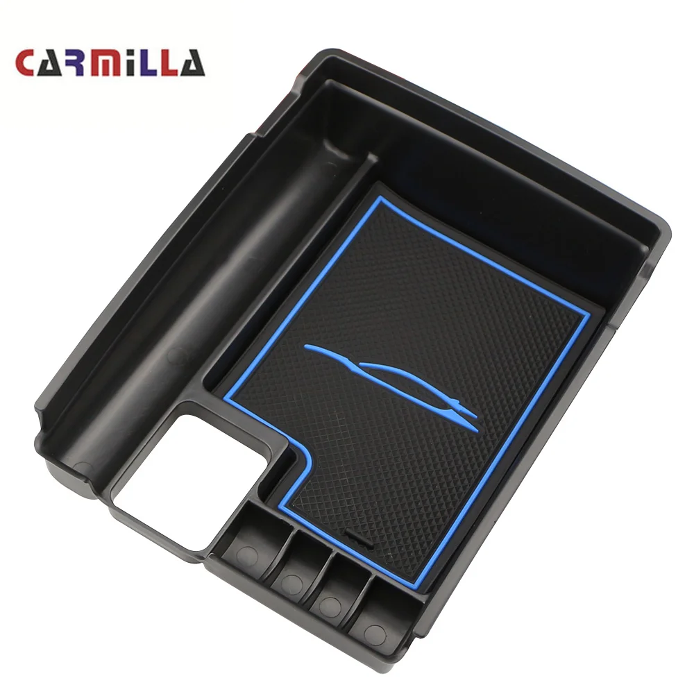 Carmilla Car Central Storage Pallet Armrest Container Box Case for Nissan X-trail X Trail T32 Rogue 2014 - 2017 Accessories