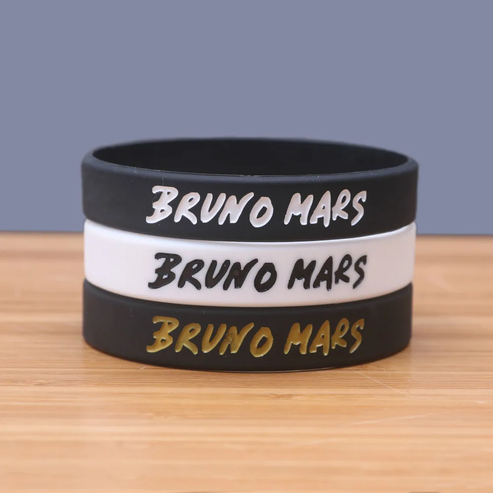 1PC Pop Star Bruno Mars Magic Silicone Bracelets&Bangles Wristband Music Lover Fans Gifts SH210