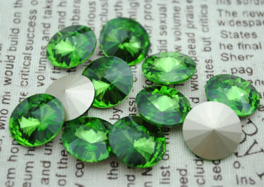 All Colors 6,8,10,12,14,16,18,20mm RIVOLI CRYSTAL POINTED BACK Rhinestones Round Glass Crystal fancy Stone