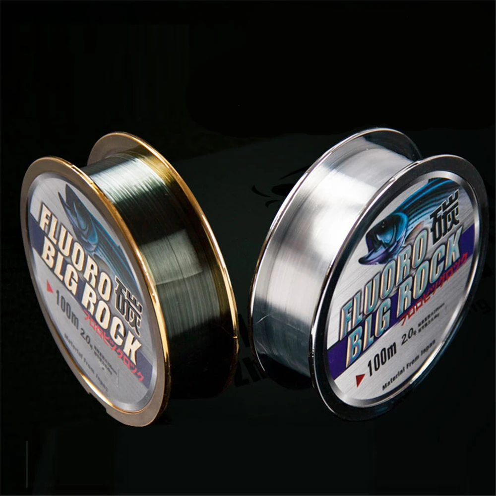 Mavllos Fluorocarbon Coating Nylon Line Fishing 100m Super Strong Leader Carbon Fiber Carp Monofilament Fly Fishing Line