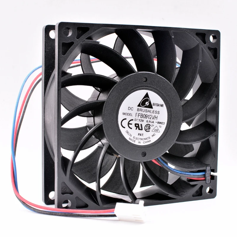 

FFB0912VH 9cm 92mm fan 92x92x25mm DC12V 0.90A 3 lines computer chassis CPU server cooling fan