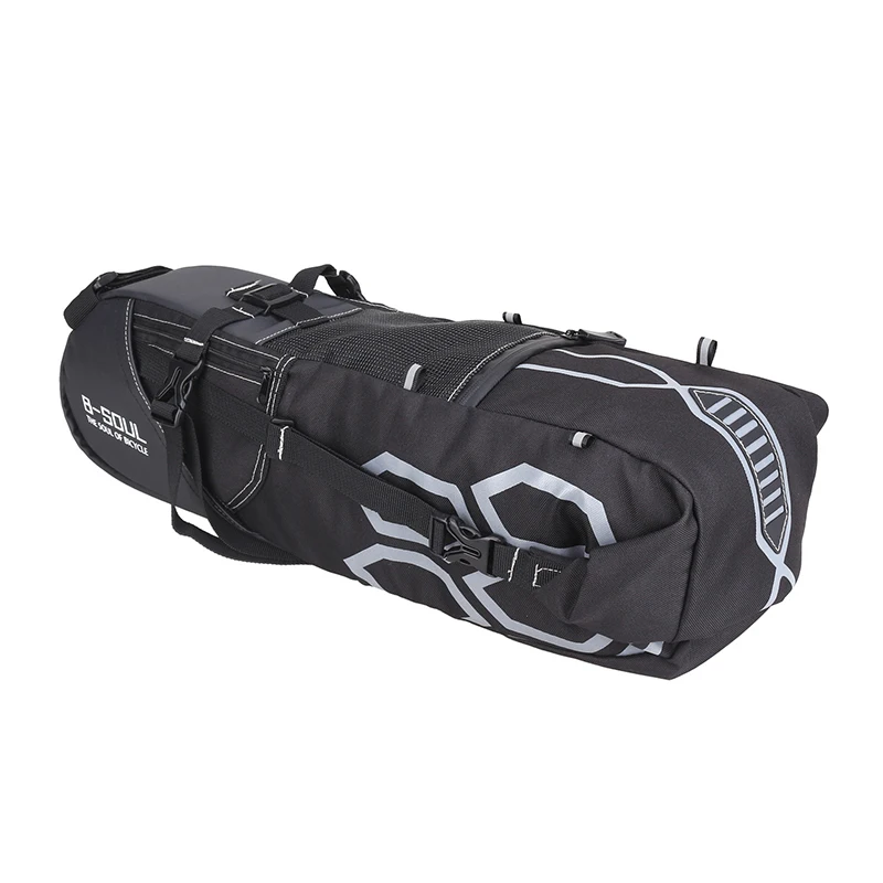 B-SOUL 12L Waterproof Bicycle Saddle Bag Big Capacity Bike Seatpost Bag MTB Cycling Rear Seat Pannier Bag Bicycle Accessories