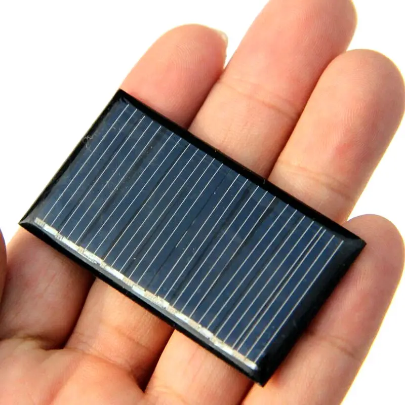 Hot Sale 50PCS/Lot 0.15W 5V Mini Solar Panels Small Solar Power 3.6V Battery Charge Solar LED Light Solar Cell Free shipping