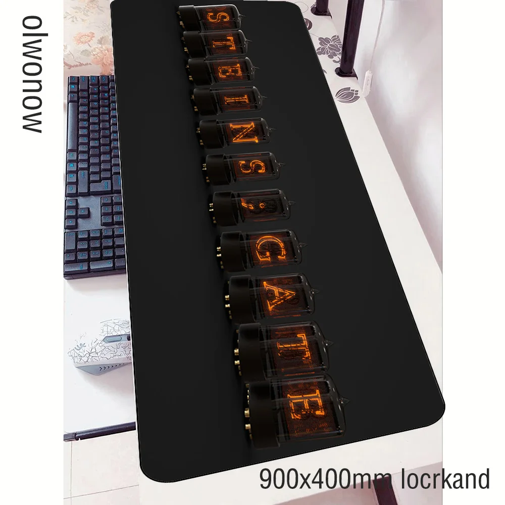 steins gate mouse pad gamer Christmas gifts 90x40cm notbook mouse mat gaming mousepad large best pad mouse PC desk padmouse mats