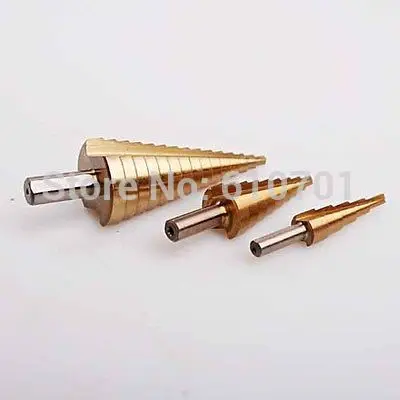 Broca cónica de dos ranuras, 4-12/20/32MM, HSS para cortador de agujeros de madera y Metal