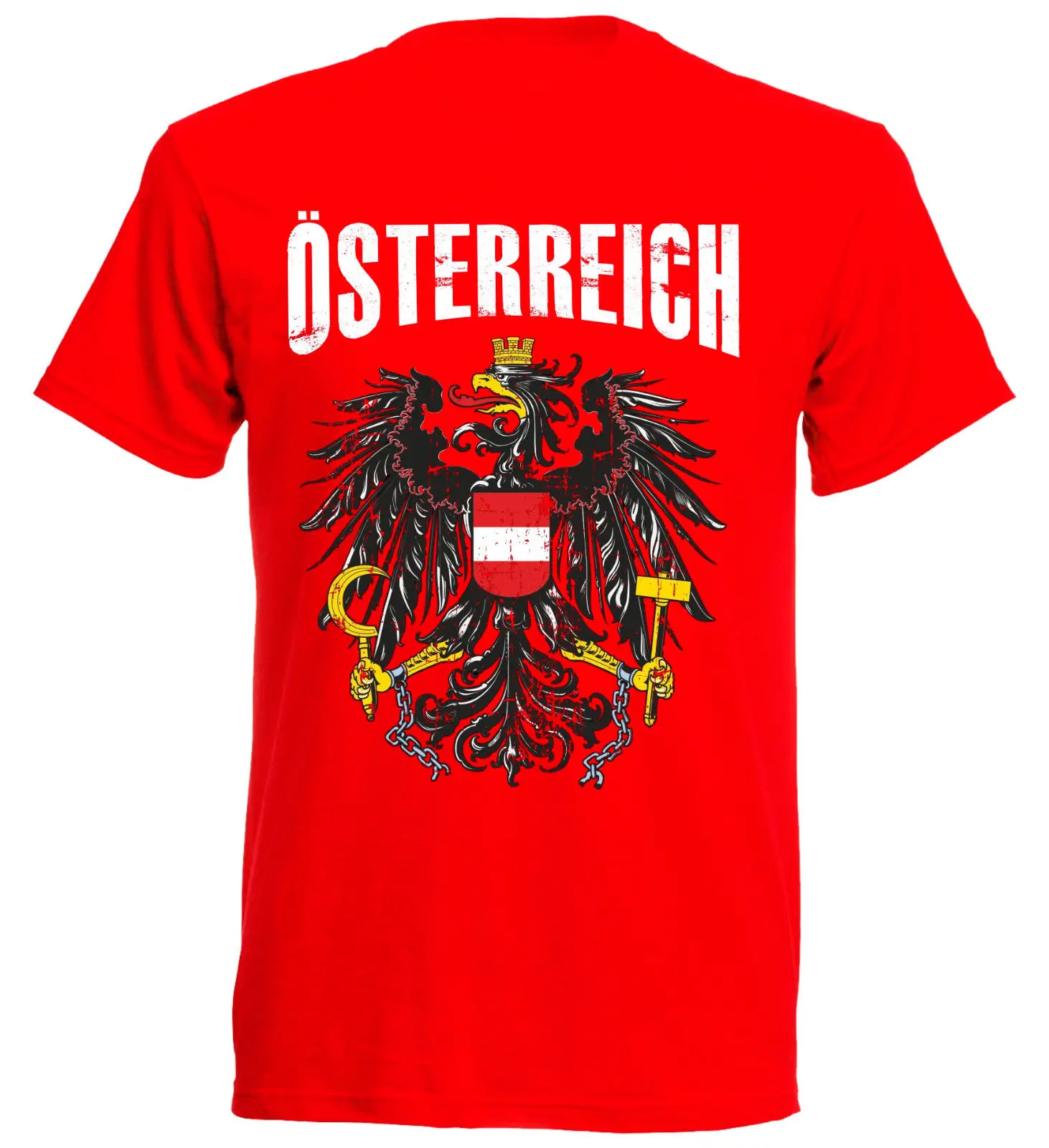 2019 Summer New Brand T Shirt Men Hip Hop Men Casual Osterreich Austria T-Shirt Vintage Men's FootballerTee Shirt