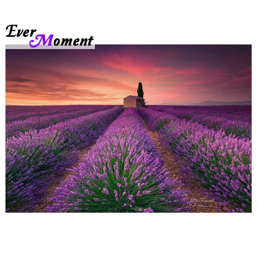 

Ever Moment DIY Diamond Painting Diamond Lavender Diamond Mosaic Icon Icons Embroidery Painting Purple Color ASF848