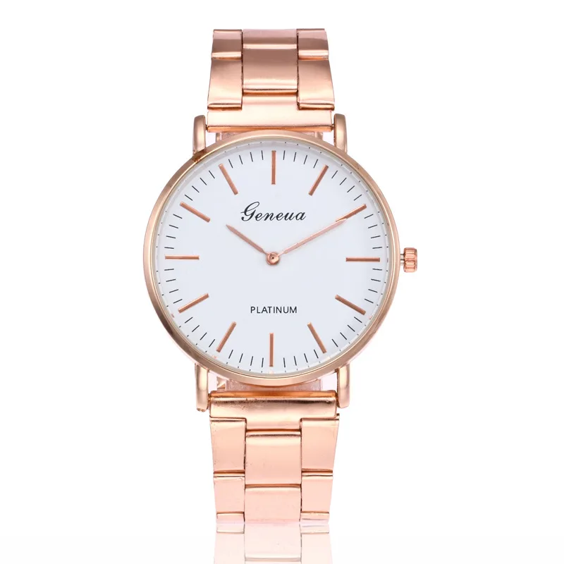 New Famous Brand Geneva Silver Casual Quartz Watch Women Stainless Steel Dress Watches Relogio Feminino Men Clock Ladies Watch