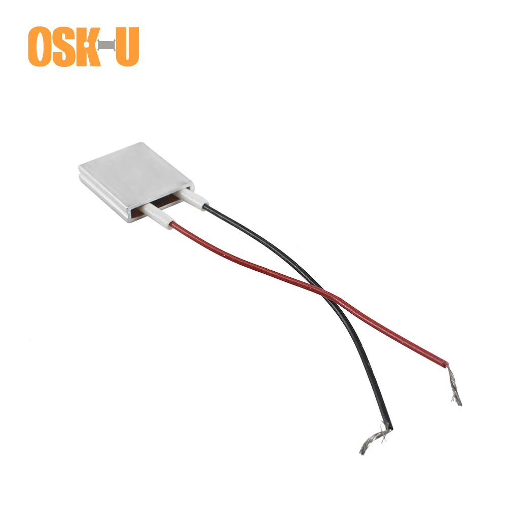 2PCS 12V Thermostat PTC Heating Element 70/50 Celsius Degree 20x15x5mm Constant Temperature PTC Electric Air Heater Plate