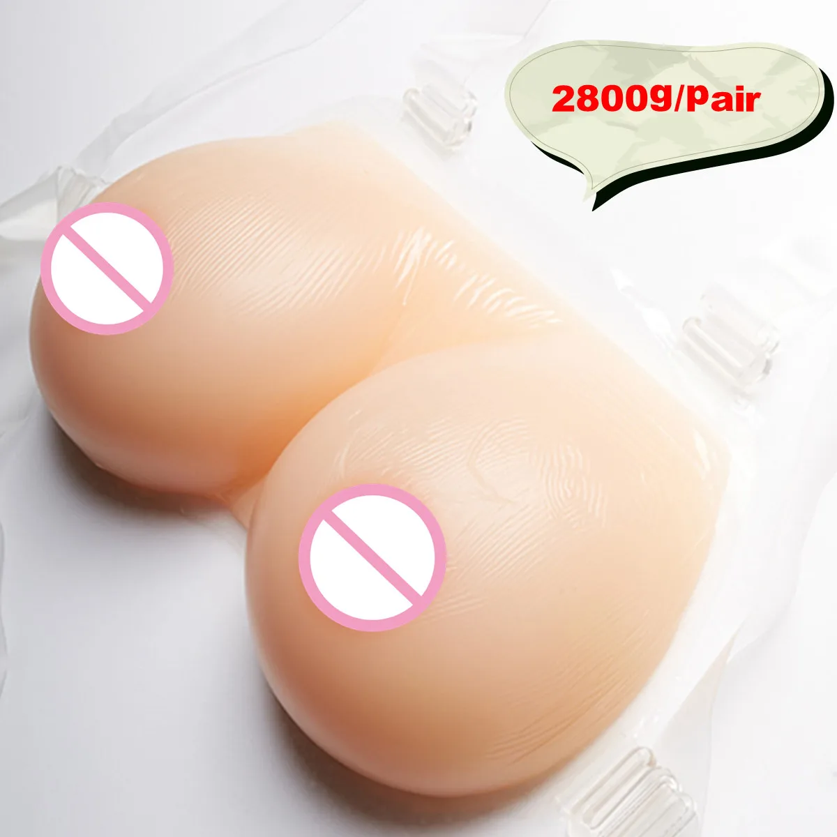 

Full Breast Enhancers 2800g/pair Realistic Breast Silicone Fake Breast Transgender Boobs CD Breast Form