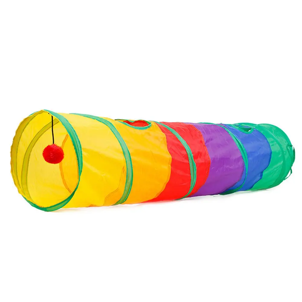 Colorful Pets Cat Crawl Tunnel Indoor Foldable Toy Tube Cat Tunnel Toy,Tunnel Toy for Cats Puppy Bunny