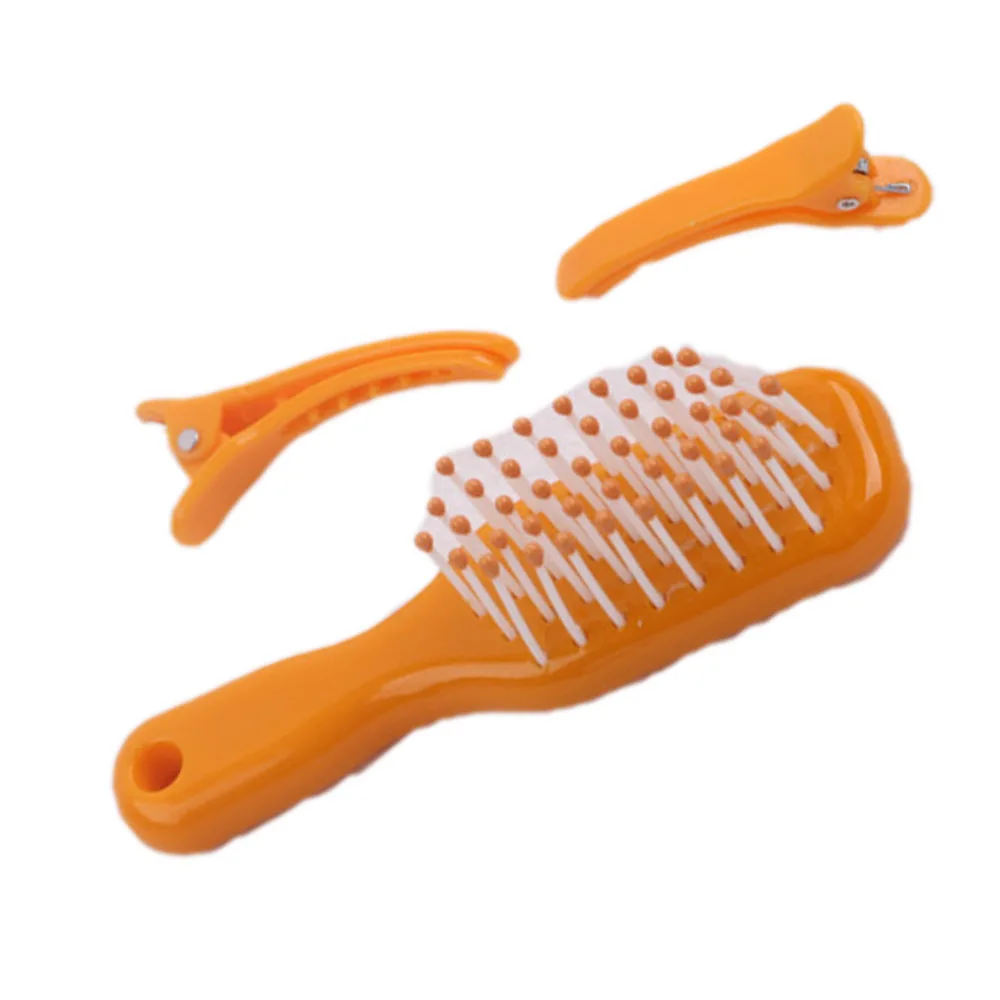 New Arrival Yellow Curly Hair Combs Hairpin Hair and 2pcs,Doll Accessories Suitable For 18 Inch  Doll N424