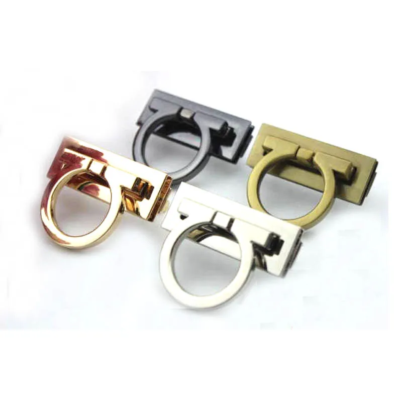 

20pcs 48 x 20 mm Large Purse lock gold silver brass Gun twist purse turn lock clutch clock