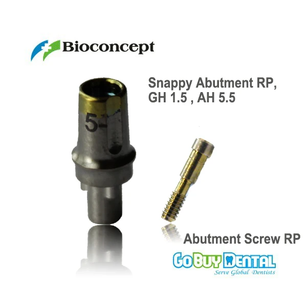 

Nobel Compatible Biocare Replace Abutment RP GH1.5mm AH5.5mm (435803)