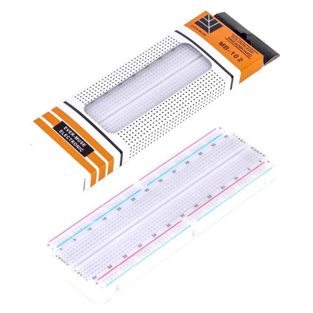 830 Điểm Bo Mạch MB-102 MB102 Solderless PCB Protoboard Ban Kiểm Tra Mạch Điện Niken QUÀNG NAM CHẤT LƯỢNG