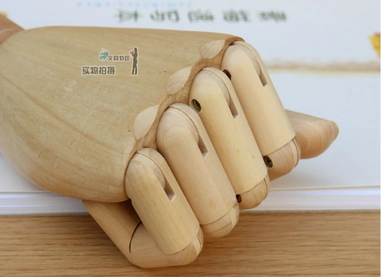 Top Level Wooden Articulated Hand Mannequin Left & Right Set, Wooden Hand Model,Model hand artist,Hand Sculpture Fashionable