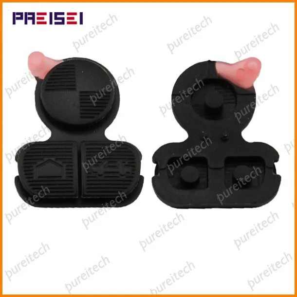 

PREISEI 50pieces/lot Car Silicon Key Buttons Rubber Pad For BMW Remote Key