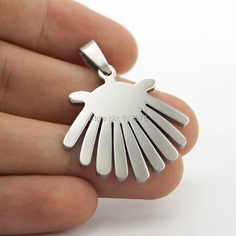 

new 100 pcs jewelry smooth sides polished Pendant stainless steel Metal Necklace Pendant for men women wholesale price