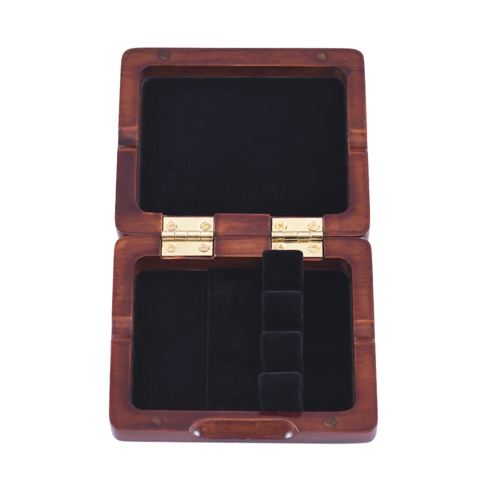 High Quality Reed Case Wooden Bassoon Reed Case Maroon Hand Carved Bassoon Reed Box for 3pcs Reeds