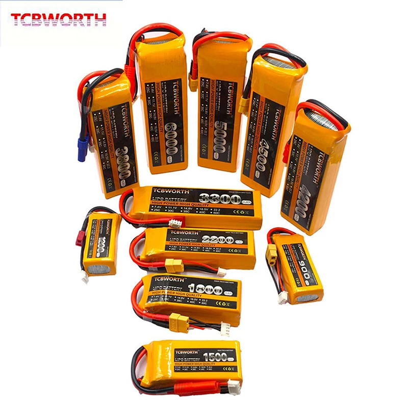 3S RC giocattolo LiPo batteria 11.1V 3800mAh 4200mAh 5200mAh 6000mAh 25C 35C 60C 3S per RC aereo Drone elicottero auto