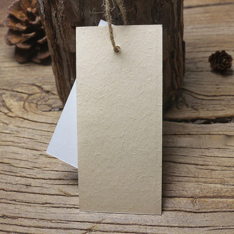 Custom Light yellow and thin texture restoring ancient style vanilla card hanging card