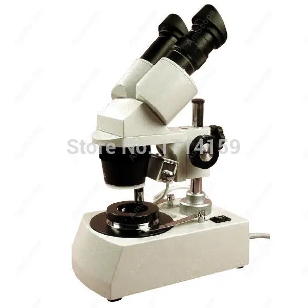 Gem-AmScope Supplies Gem Stereo Microscope 5X-10X-15X-30X