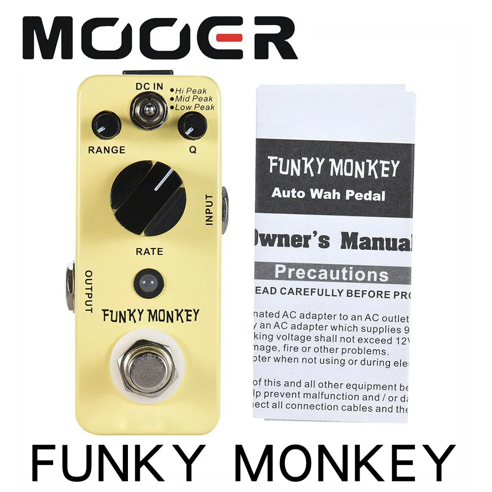 

New arrival MOOER FUNKY MONKEY Auto Wah Guitar Effect Pedal 3 Peak Modes True Bypass Full Metal Shell