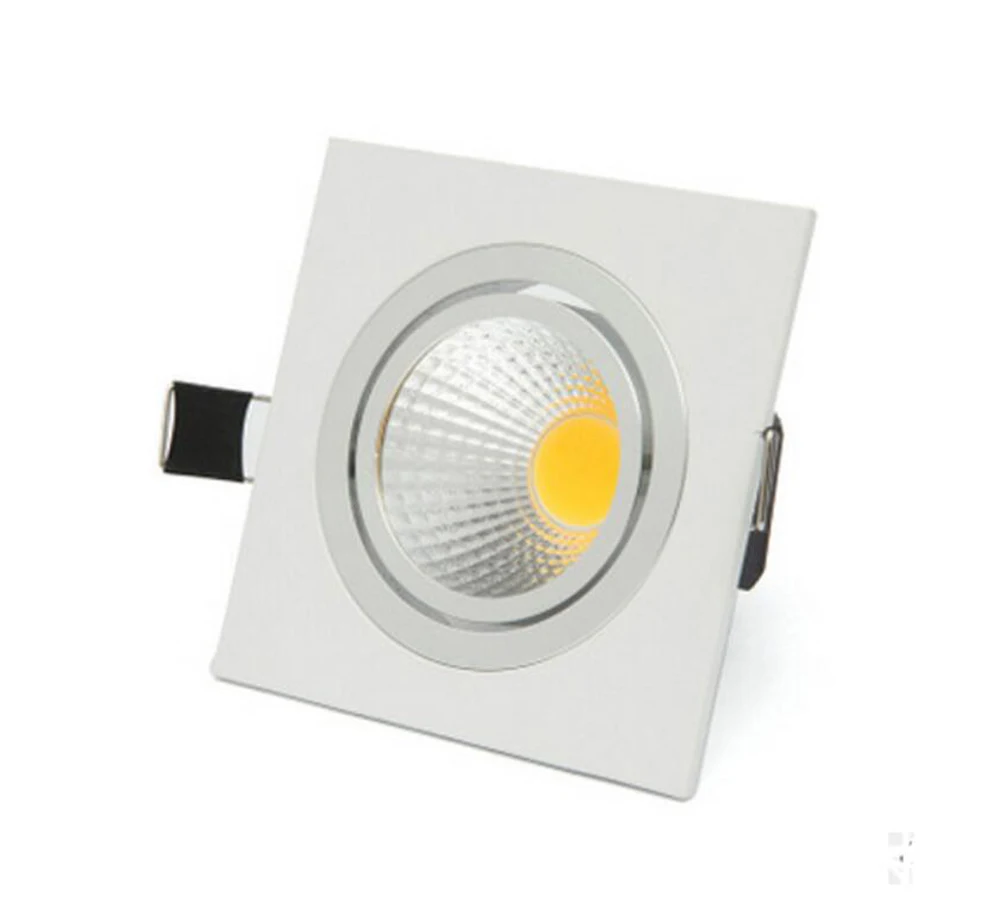 

Square LED COB Downlight Recessed LED Dimmable 7W 9W 12W 15W LED Spot light decoration Ceiling Lamp AC 110V 220V 85-265V