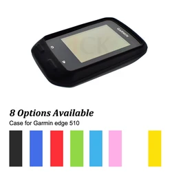 Coque de protection en caoutchouc pour ordinateur de cyclisme, GPS, Garmin Edge 510, multi-couleurs