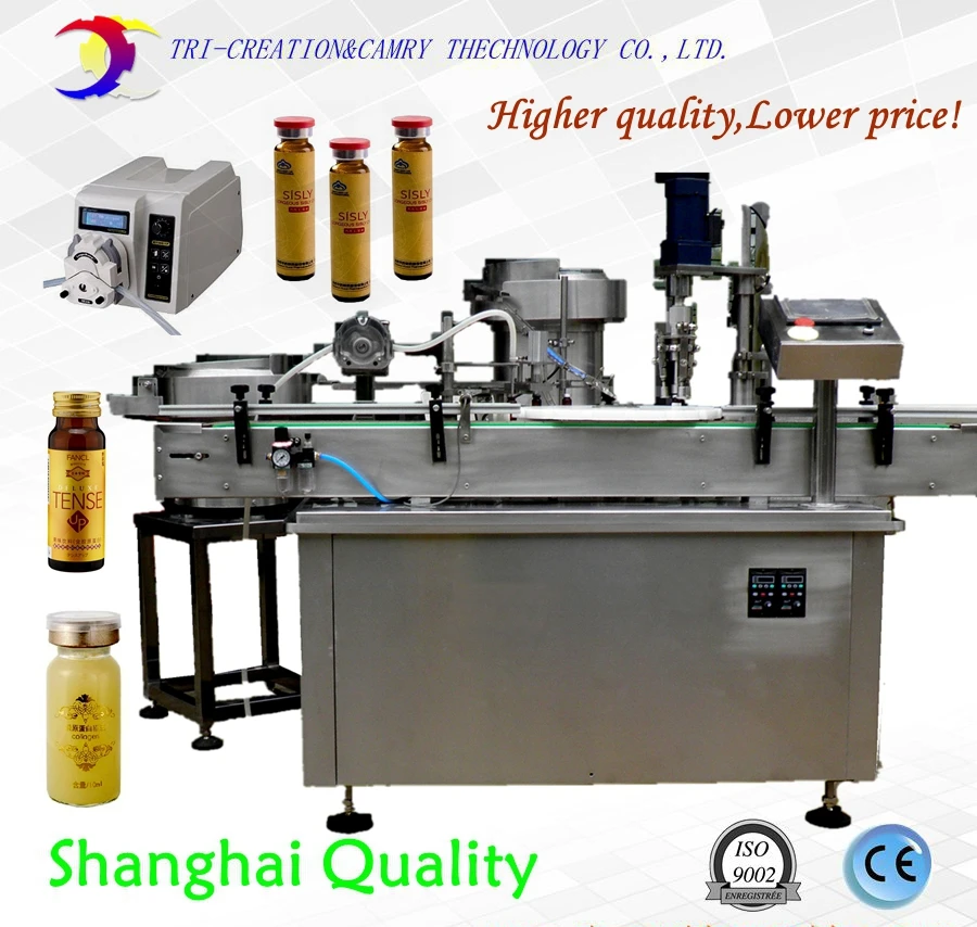 filling and capping machine for oral liquid,peristaltic pump,medical liquid filling machine_CE