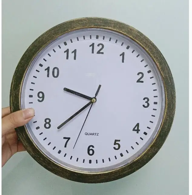 1 piece 25 cm round Hidden Secret Wall Clock Safe Money Stash Jewellery Stuff Container Colck decroation Quartz clock