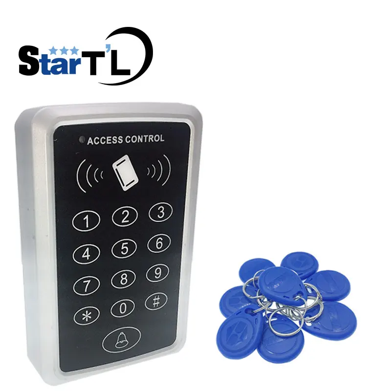 T11 Door Access Control System, Leitor de Cartão, Rfid Access Control, Leitor, 10 EM4100 Chaveiros, 125KHz
